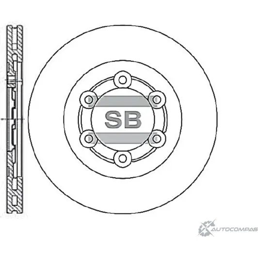 Тормозной диск SANGSIN W2VY1RN SD4402 SQ5VML I 1422789340 изображение 0