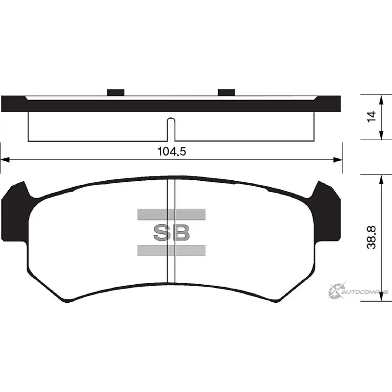 Тормозные колодки дисковые SANGSIN JCA JQ7N 1420575688 SP1160 изображение 0