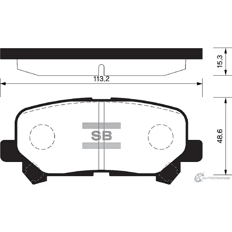 Тормозные колодки дисковые SANGSIN SP1461 MGW0 F 1420939737