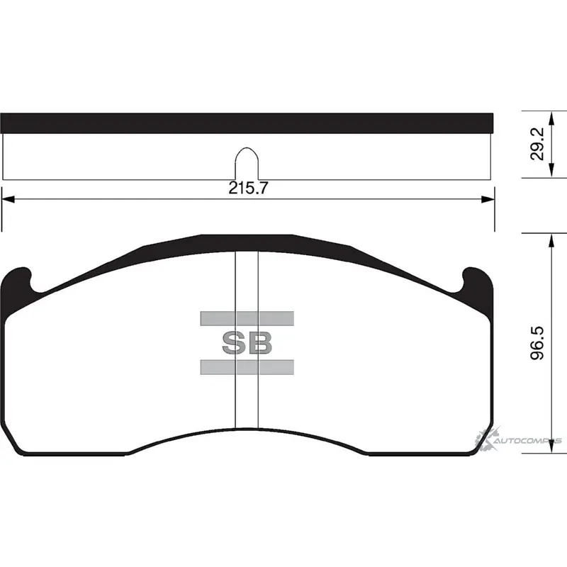 Тормозные колодки дисковые SANGSIN SP1653 ZUQ IAU1 1422790250