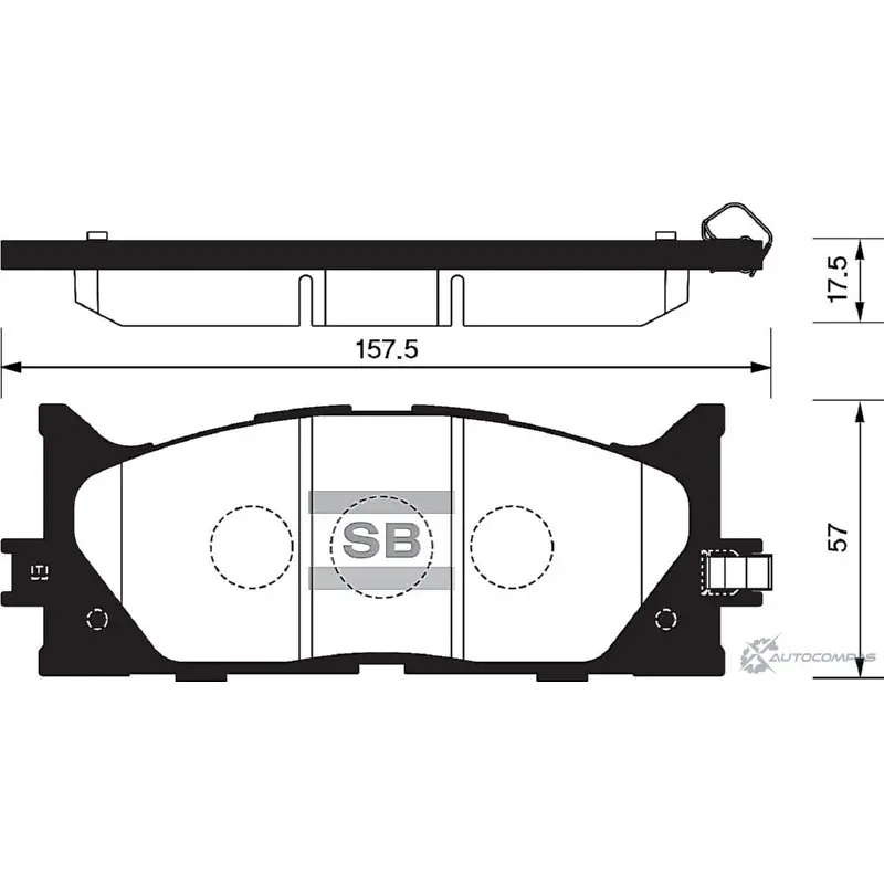 Тормозные колодки дисковые SANGSIN SP2080 1420575598 1 EUQV