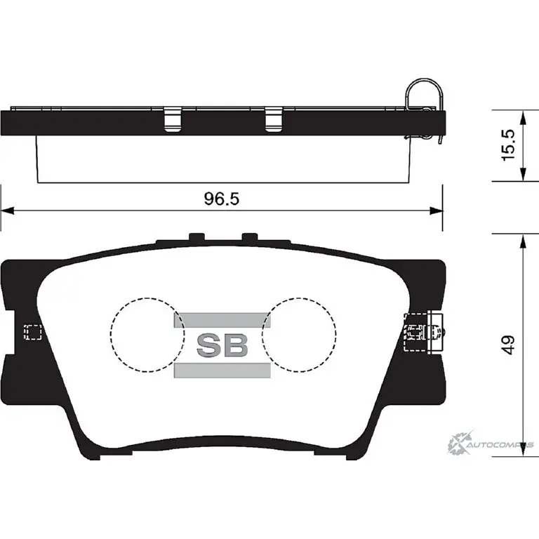 Тормозные колодки дисковые SANGSIN WITMK V 1420575487 SP2081