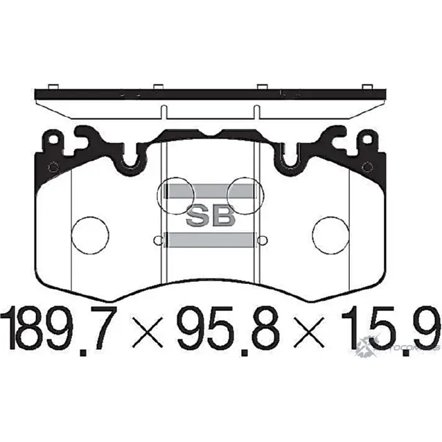 Тормозные колодки дисковые SANGSIN SP2239 1422789321 3 45WLT