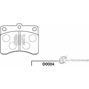 Тормозные колодки, дисковые, комплект KASHIYAMA UTR0OAQ XZ XIB D0004 1422915352