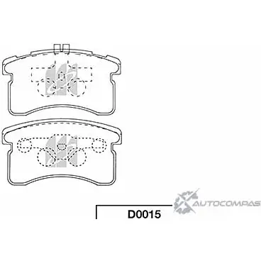 Тормозные колодки, дисковые, комплект KASHIYAMA 1420591224 KIJDA94 US XTJHY D0015