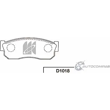 Тормозные колодки, дисковые, комплект KASHIYAMA D1018 1420591234 51LLF0 RH E15W4 изображение 0
