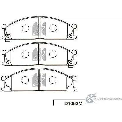 Тормозные колодки, дисковые, комплект KASHIYAMA 'D1063M 1420576522 3PKQJE6 O5NZ Z изображение 0