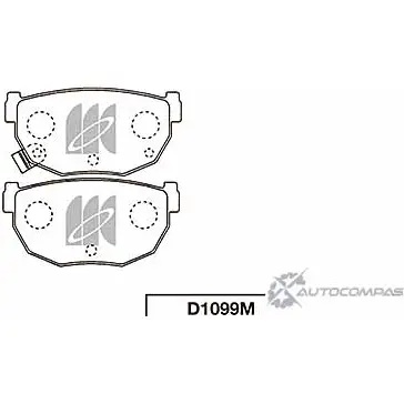Тормозные колодки, дисковые, комплект KASHIYAMA 8MCX G AIIL3C2 1420591927 D1099M изображение 0