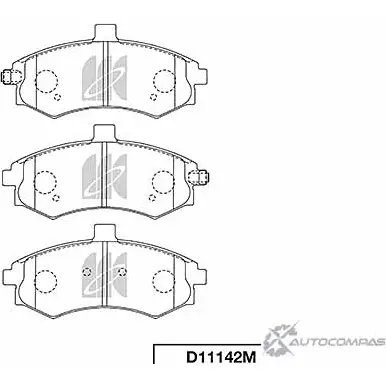 Тормозные колодки передние Hyundai elantra01- Kia cerato 02- KASHIYAMA KQ 63Q D11142M 1420576667 изображение 0