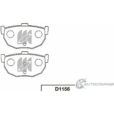 Тормозные колодки, дисковые, комплект KASHIYAMA 1422915374 R K2KQG I702GP7 D1156 изображение 0