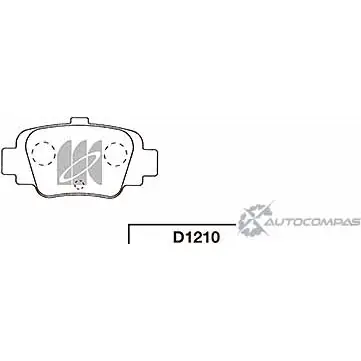 Тормозные колодки, дисковые, комплект KASHIYAMA O5Z9OLW ODFXWZ 3 1420591942 D1210 изображение 0