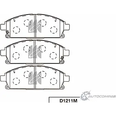 Тормозные колодки передние Nissan x-trail 00- presage 98- KASHIYAMA D1211M IBG GAD 1420576602