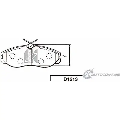 Тормозные колодки, дисковые, комплект KASHIYAMA XYPA8E Q2H MV7I D1213 1420591373