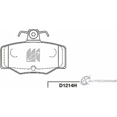 Тормозные колодки, дисковые, комплект KASHIYAMA 1420591375 D1214H E Y6XCH 6D4MAF