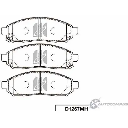 Тормозные колодки, дисковые, комплект KASHIYAMA 17 MQW D1267MH NZ9LFKQ 1420591395