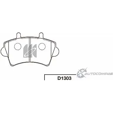 Тормозные колодки, дисковые, комплект KASHIYAMA D1303 1420591402 X C40VMS 9KWFK
