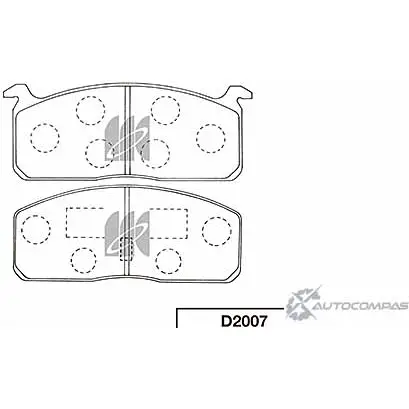 Тормозные колодки, дисковые, комплект KASHIYAMA LSN9R D2007 YO6LFY D 1422915388