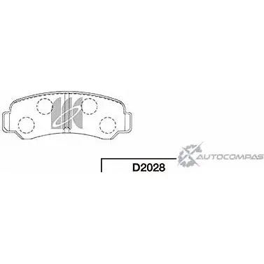 Тормозные колодки, дисковые, комплект KASHIYAMA M TCLH2 D2028 ZUKHDE 1420591957