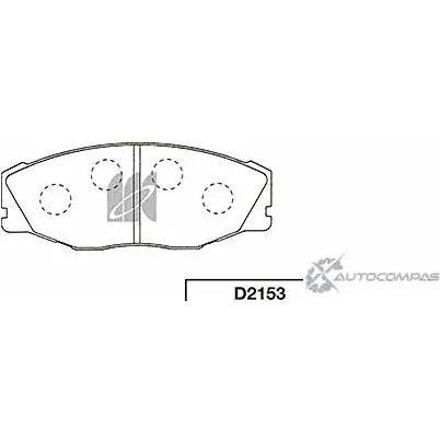 Тормозные колодки, дисковые, комплект KASHIYAMA D2153 I0GXN 1420591979 5A9S W5T
