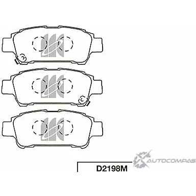 Тормозные колодки, дисковые, комплект KASHIYAMA T8 UAX0P 'D2198M 1420576568 CGCLU