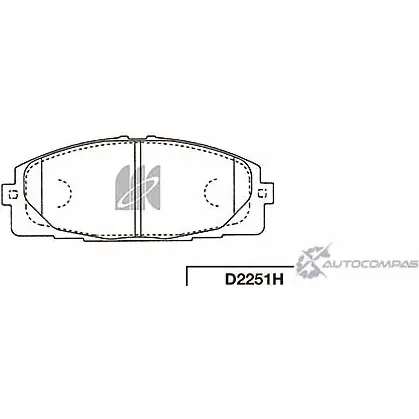 Тормозные колодки, дисковые, комплект KASHIYAMA D2251H 1420591491 215 HB DCN099G
