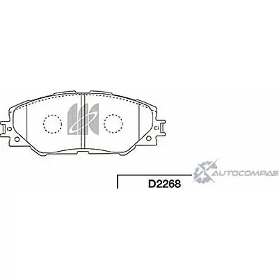 Тормозные колодки передние Toyota rav4 06- prius 12- KASHIYAMA CEK BG0 1420576471 D2268