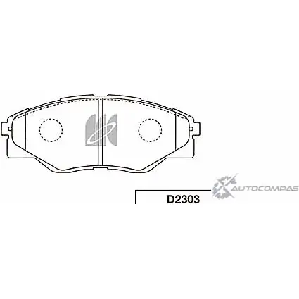 Тормозные колодки, дисковые, комплект KASHIYAMA D2303 1420591521 S 9G8E 5UOJ31