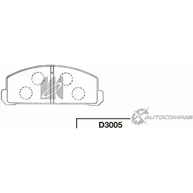 Тормозные колодки, дисковые, комплект KASHIYAMA D3005 E4NL6CM DVFOE SV 1422915403 изображение 0