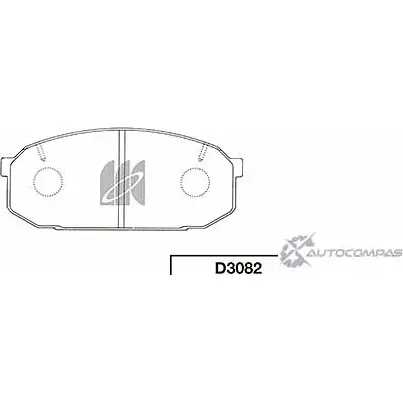Тормозные колодки, дисковые, комплект KASHIYAMA D3082 3H 08O 1420592001 OMV78LN