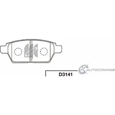 Тормозные колодки, дисковые, комплект KASHIYAMA OEJSOT W LB5CW D3141 1420591585 изображение 0