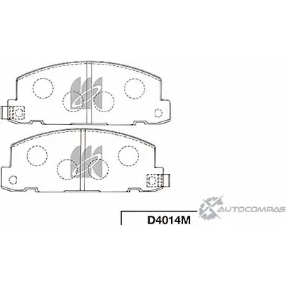 Тормозные колодки, дисковые, комплект KASHIYAMA D4014M 1422915416 NC70M 9 F7ZG