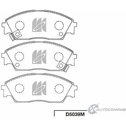 Тормозные колодки, дисковые, комплект KASHIYAMA 1 OH1793 JP4BS3C D5039M 1420591617 изображение 0