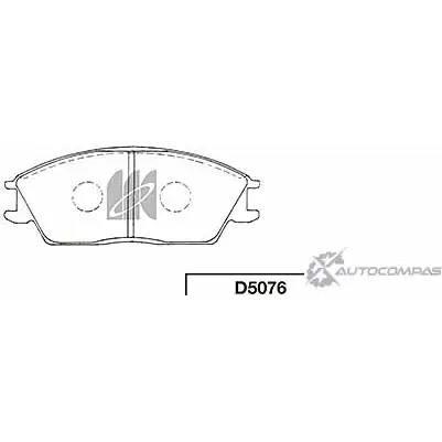 Тормозные колодки, дисковые, комплект KASHIYAMA D5076 60 HVCZ 1420591627 RJH85H