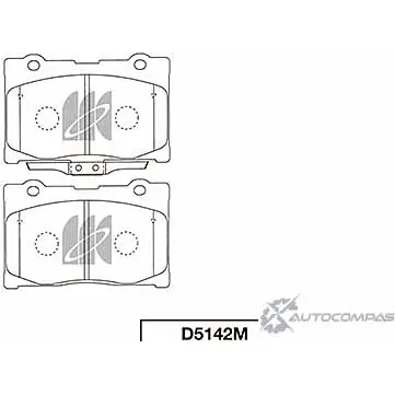 Тормозные колодки, дисковые, комплект KASHIYAMA E1TCT 1 GCYLQGM 1420592036 D5142M изображение 0