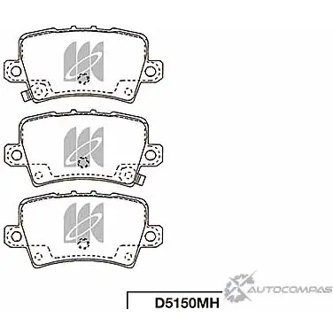 Тормозные колодки, дисковые, комплект KASHIYAMA 2 ZKWA7I D5150MH 1420591646 I9I31C изображение 0