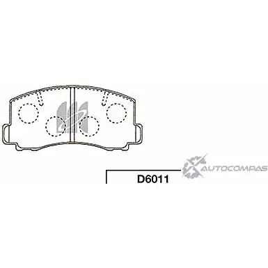 Тормозные колодки, дисковые, комплект KASHIYAMA KCF 7UA 4LMGT46 D6011 1422915429