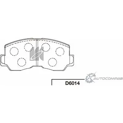 Тормозные колодки, дисковые, комплект KASHIYAMA D6014 538N9Y7 1420591669 XV9 AK2 изображение 0