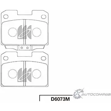 Тормозные колодки, дисковые, комплект KASHIYAMA 1Y08 AV D6073M L5Y4YK 1420592051