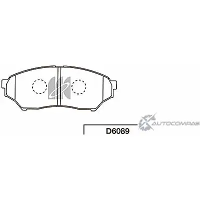 Тормозные колодки, дисковые, комплект KASHIYAMA 'D6089 JZ DLZ V2V5FU 1420576504