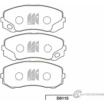 Тормозные колодки, дисковые, комплект KASHIYAMA 6G7AP 1420592060 D6115 CB BI3AS