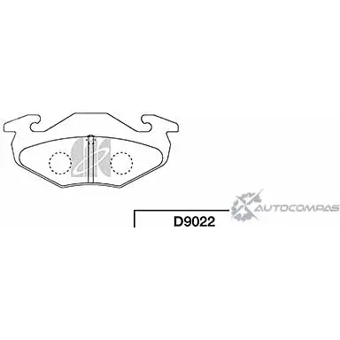 Тормозные колодки, дисковые, комплект KASHIYAMA D9022 LVM4 JY DEE3BI 1420592081