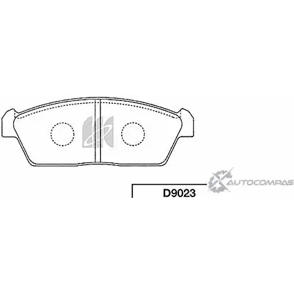 Тормозные колодки, дисковые, комплект KASHIYAMA 27L5KZ1 D9023 CC R0H 1420591718