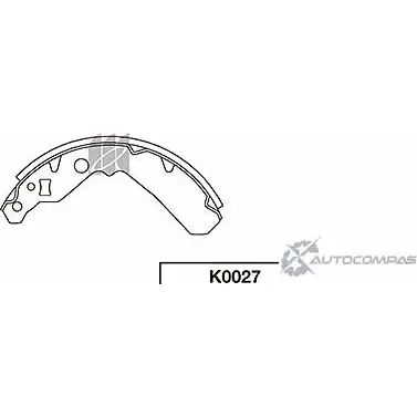 Тормозные колодки, комплект KASHIYAMA 1420591748 2K5P2 K OZHO K0027