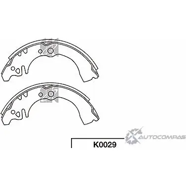 Тормозные колодки, комплект KASHIYAMA P6FHLV3 VK DCZTS 1422915440 K0029 изображение 0