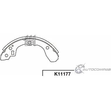 Тормозные колодки, комплект KASHIYAMA K11177 FZDWO R 1420591754 WF480 изображение 0