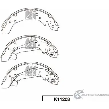 Тормозные колодки, комплект KASHIYAMA PDO5T6 Z HMJL0T 1420591760 K11208 изображение 0