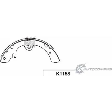 Тормозные колодки, комплект KASHIYAMA NC 5CEKO Y8UG2 K1158 1422915447