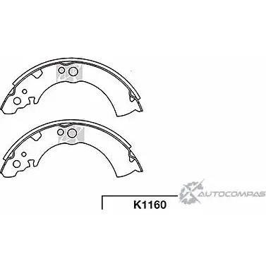 Тормозные колодки, комплект KASHIYAMA K1160 1420591771 1HR6 98 1HDBA4 изображение 0