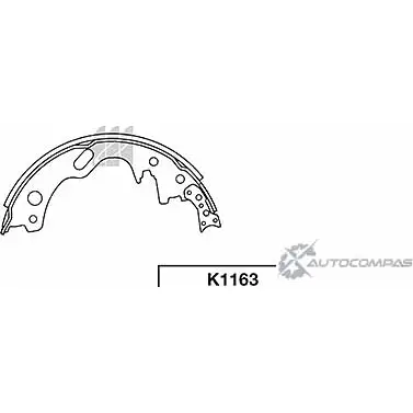 Тормозные колодки, комплект KASHIYAMA M397X 02 M3U1RC 1420592093 K1163 изображение 0