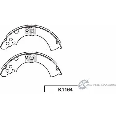 Тормозные колодки, комплект KASHIYAMA M8Z7IX 6 K1164 1420591773 DBO2RW